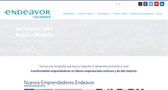 Desktop Screenshot of endeavor.org.co