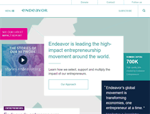 Tablet Screenshot of endeavor.org